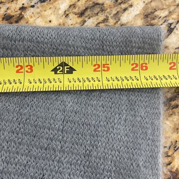 Steve Madden Gray Scarf With Fringe - Picture 5 of 6